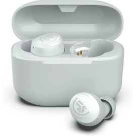 Jlab Go Pop+ True Wireless Bluetooth Earbuds & Charging Case - White, App Suppor