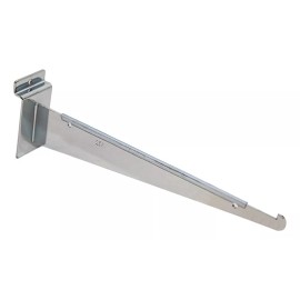 Exhivit Mensula Gancho Panel Ranurado  30 Cm De Largo Paq. De 40 Pzs
