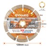 GVHAKG Diamond Cutting Disc 125 mm, Diamond Disc for Concrete