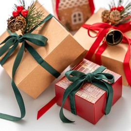 MORSUNBELA Gift Ribbon Pink Ribbon 3 Rolls 10 mm x 4.5 m Velvet Ribbon Gift Ribbons Velvet Ribbons for Wedding Party Valentine's Day Birthday Gifts