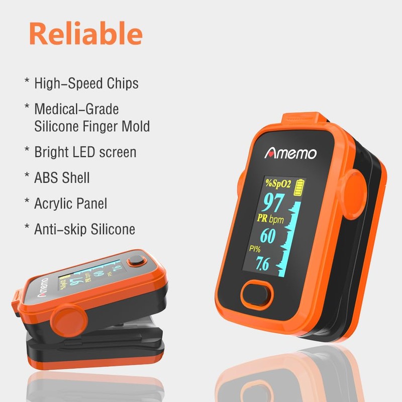 Pulse Oximeter,OLED Display Oxygen Monitor Fingertip,Blood Oxygen Saturation Monitor(SpO2) with