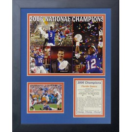 Legends Never Die "2006 Florida Gators National Champions" Framed Photo Collage, 11 x 14-Inch (12059U)