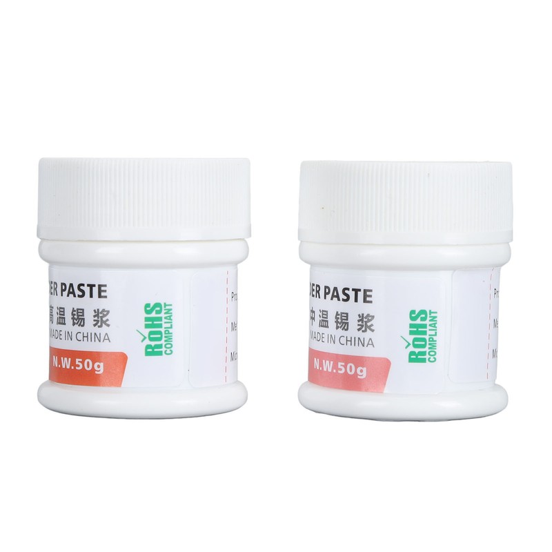 2Pcs Welding Solder Paste 25 to 45μm 158℃ 199℃ Soldering