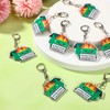 Ferreve 20 Pcs Dumpster Fire Acrylic Keychains Employee Emotional Support