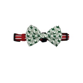 APMRUMGO US Pronto Petwear Ohio State | Buckeyes Football Stripe Pet Collar with Removable Bow L