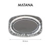 MATANA - 20 Reusable Large Aluminium Foil Platter Serving Party