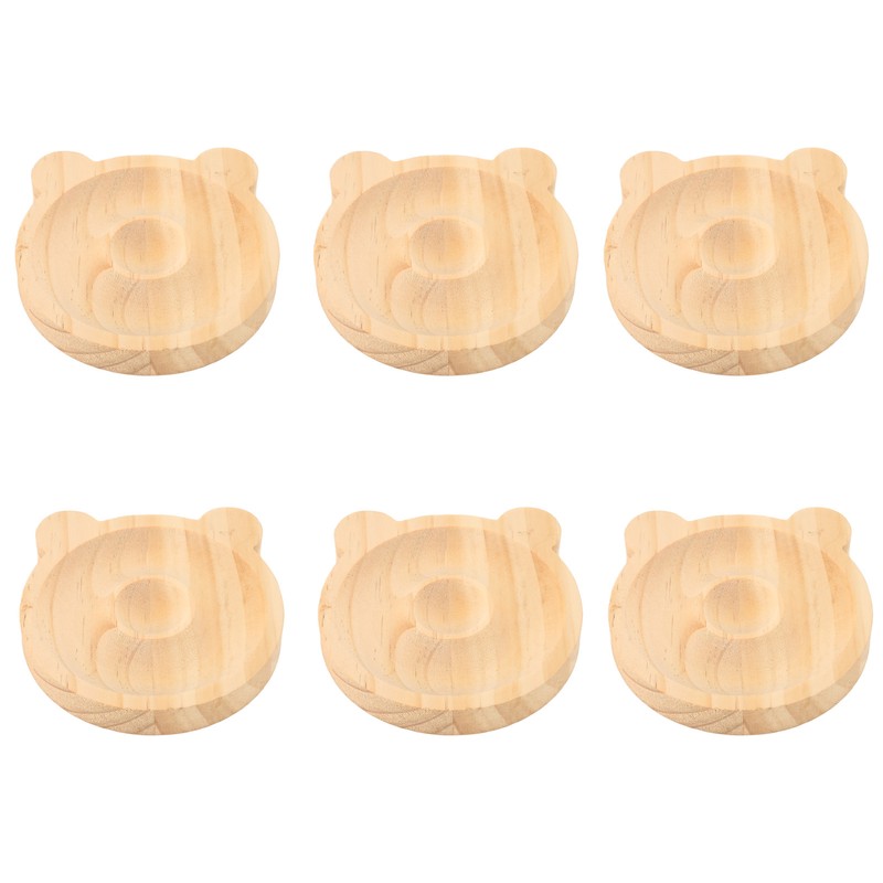 6pcs Jewelry Tray Solid Wood Bracelet Display Tray Decorative Exquisite