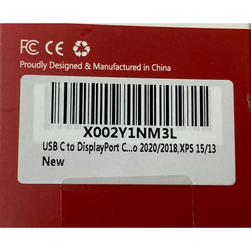 Uni USB-C to DisplayPort Cable 4K 60Hz 6' Long -