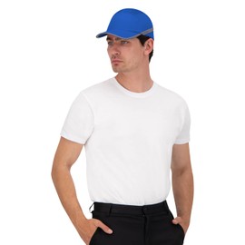 BWOLF Trivor Bump Cap Men's Safety Cap Safety Helmet with ABS Shell EN 812 with Reflective Strips Protective Helmet Cap, Royal blue