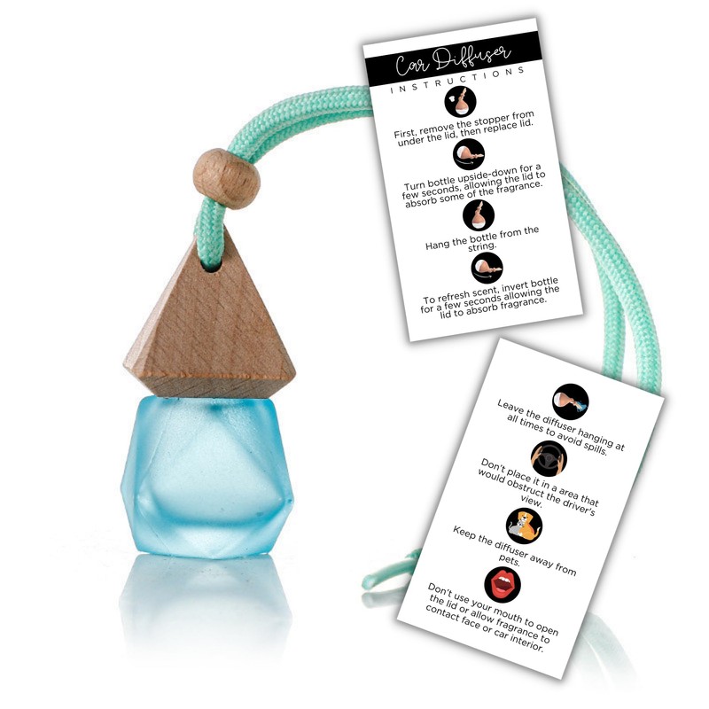 Lashicorn Car Hanging Diffuser Care Card | 50 Pack |