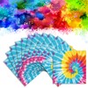 Censen 100 Pcs Tie Dye Theme Napkins Groovy Paper Disposable