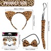 RCYHCY Leopard Costume Set, 4 Pieces Carnival Leopard Costume Women