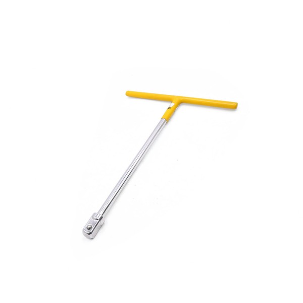 Partuto Yellow Silver Tone 1/2" Square Drive T Handle Wrench