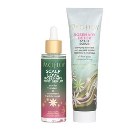 Pacifica Belleza | Scalp Love Romero Mint Serum + romero Detox cuero cabelludo exfoliante | Exfolia suavemente y elimina la acumulación de productos | Purifica y revive tu cuero cabelludo | 100% vegano y libre de crueldad