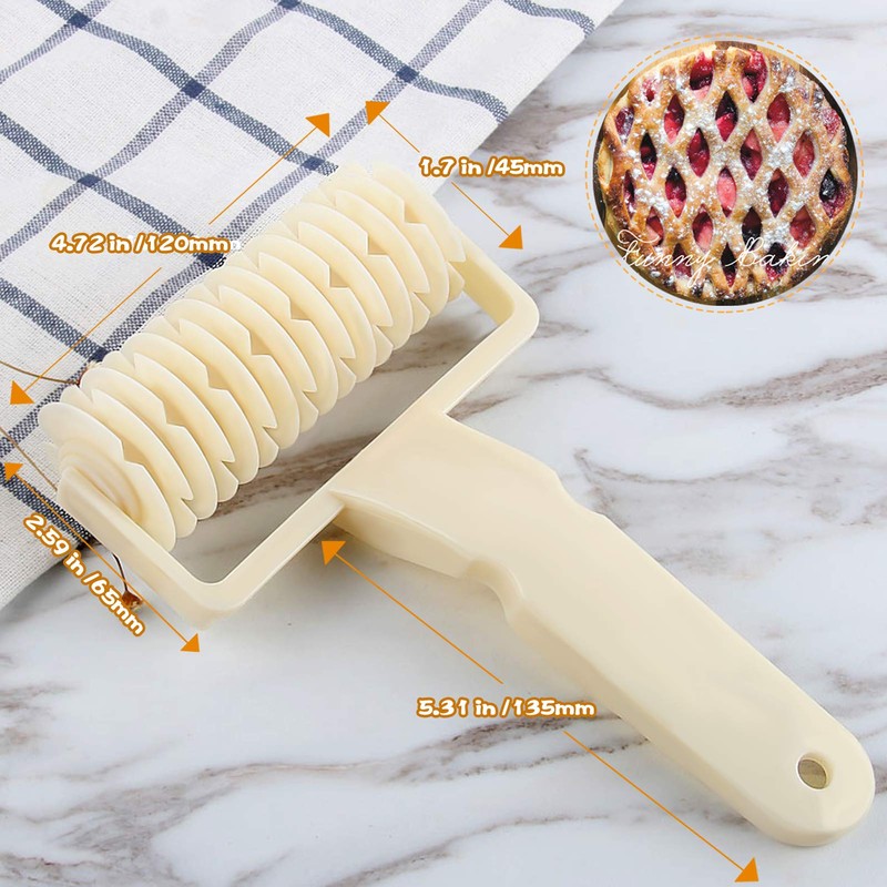 Lattice Roller Cutter, Pie Pizza Cookie Dough Roller Lattice Household