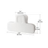Chip Clips, 4 Pack Food Clips, Covered with Silicone,Upgrade Wide