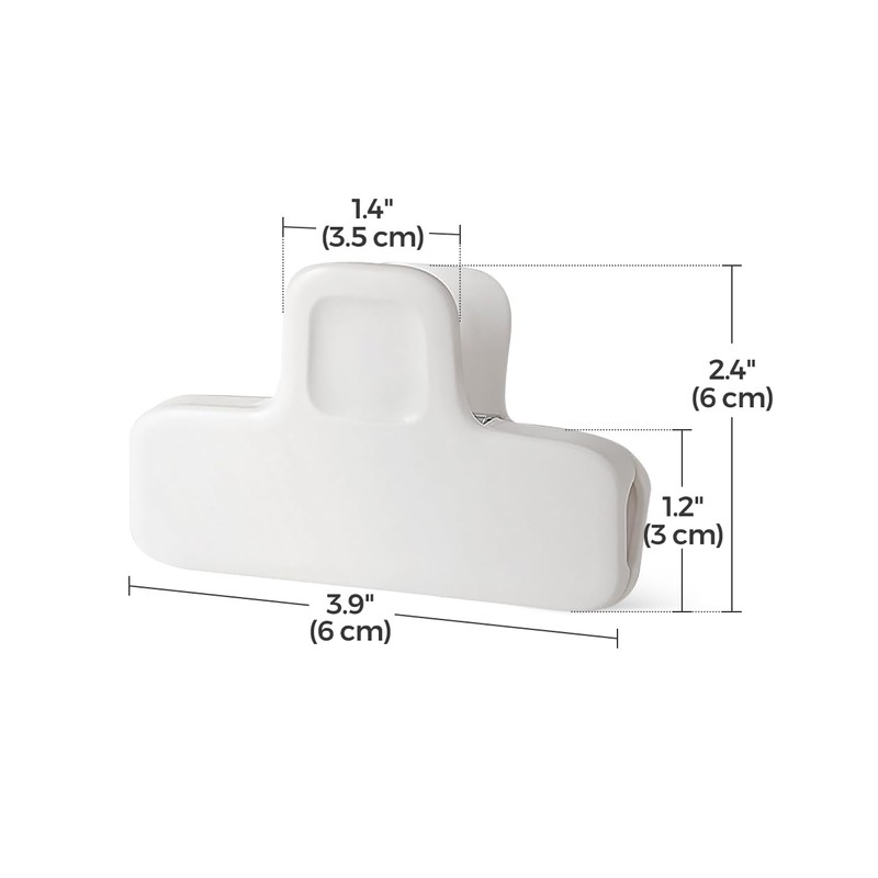Chip Clips, 4 Pack Food Clips, Covered with Silicone,Upgrade Wide