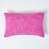 HOMESCAPES Pink Cerise 12 x 20 Inch Nirvana Pure Slub