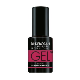 Deborah Milano Professional Nagellack, halbpermanent, Nr. 34 Amarena, mit Plumping-Effekt, langanhaltend, verleiht intensive und glänzende Nägel, 4,5 ml