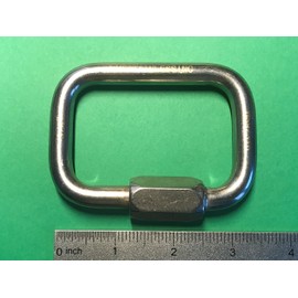 US Stainless Stainless Steel 316 Square Quick Link 3/8" (10mm) Marine Grade