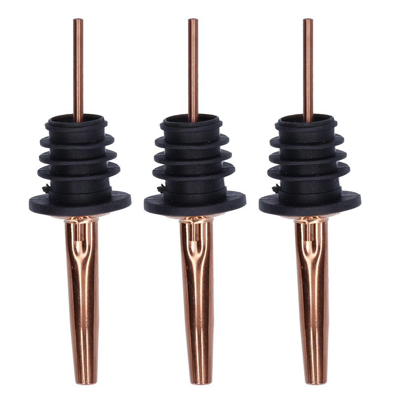 10Pcs Liquor Pourer Stainless Steel Wine Pourer Stopper Bar Tool