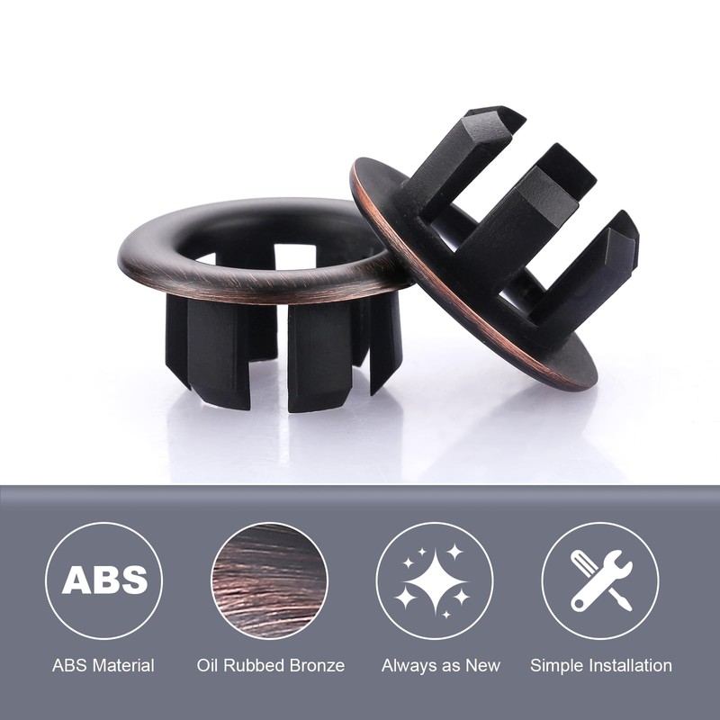 Sink Overflow Ring Oil Rubbed Bronze: ARCORA 2 Pack Bathroom