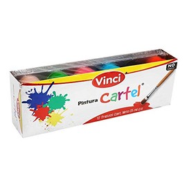 PINTURA VINCI CARTEL 12 PIEZAS DE 25 ML