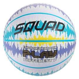 SQUAD Ultra Grip Basketball Size 7 (29.5 Inches) - Improved Durable Jump for Outdoor Play - Deep Channel Construction for Easy Control with Pump Included
