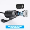 OBEST Motorcycle Modification Light, Angel Wing-Shaped LED Projection Light, Non-Perforated