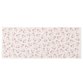 Gururin Tenugui Yo-Kai Nekatamata Drift-free, Produced, Approx. 13.8 x 35.4 inches (35 x 90 cm), Quick Drying, Made in Japan, 1 Sheet, Old Rose