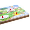 Farm Animals Sound Puzzle, Wooden Chunky Puzzle for Toddlers and