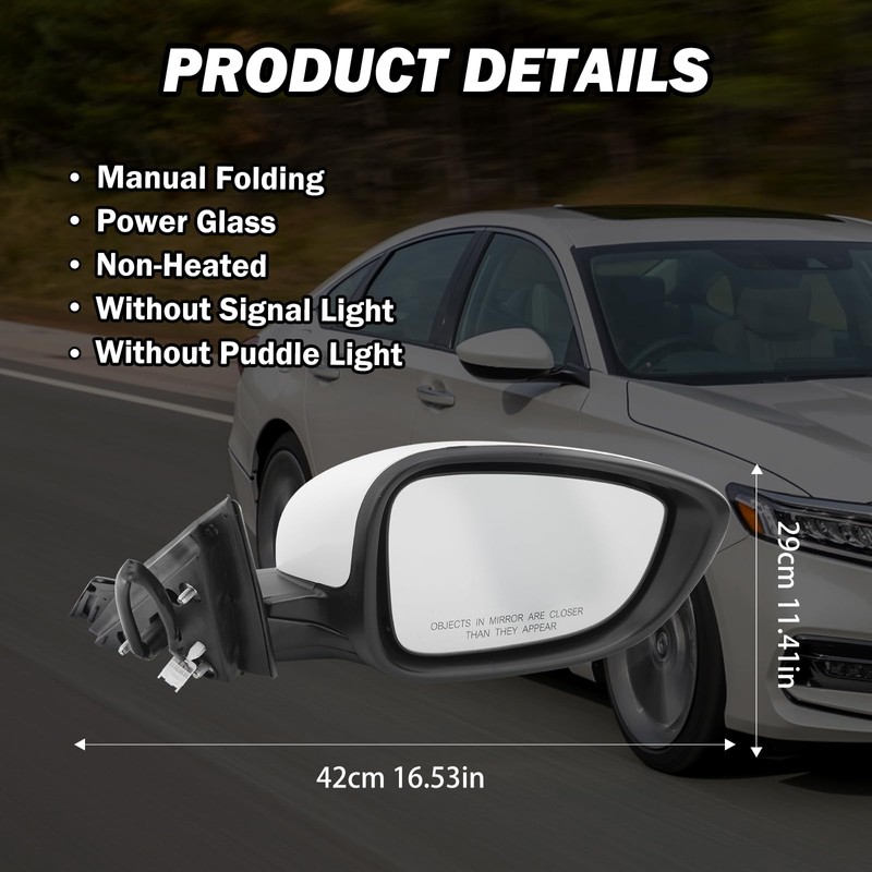 Passenger Side View Mirror Compatible with 2018 2019 2020 2021