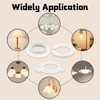 GOTFUN 10 Pack LampShade Reducer Ring, E27 to E14 Plastic