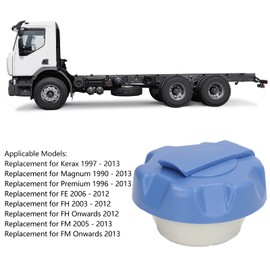 Truck Fuel Tank Lock Cap with Key 7421075531 Sealing Gas Tank Lock Cap Replacement for Kerax 1997-2013 Magnum 1990-2013