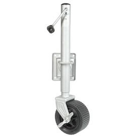 Overton's Mega Wheel 1800-lb. Trailer Jack – Side-Crank, Swivel Design, Galvanized for Corrosion Resistance, Fits 3" x 5" Tongues, Mounting Hardware Included