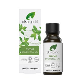 Dr Organic Thyme Oil - Organic Essential Oil for Skin, Aromatherapy & Diffusers, Vegan, Paraben & SLS Free, 10ml