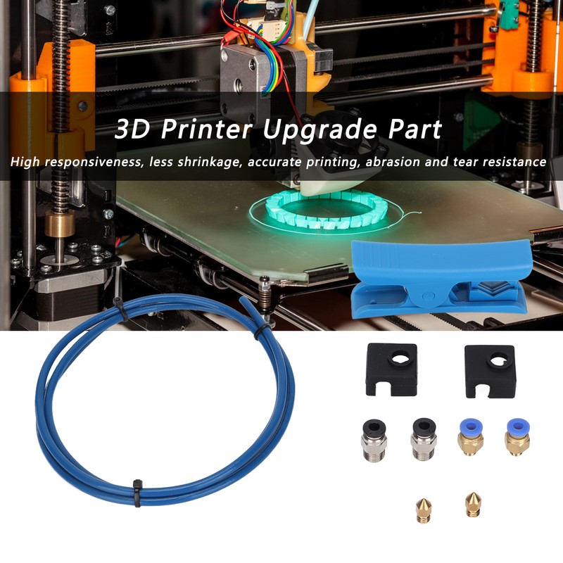 3D Printer Parts Kit With PTFE Tube Silicone Case PC4‑M6