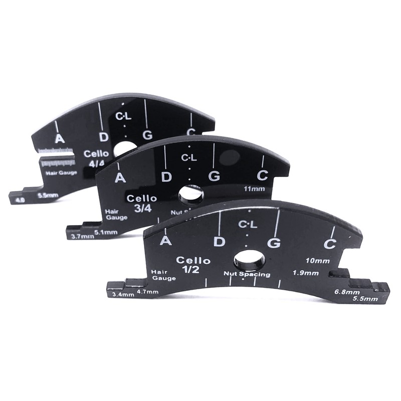 TUOREN Bridge Fingerboard Template Repair Reference Tool Violincello Making Tools