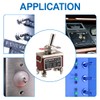 Baomain 1-Pack Toggle Switch RT1221, ON-Off DPST 4-Pin 15A/250V AC