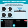 Hibbent Rain Shower Head, 13'' High Pressure Rainfall 5 Spray