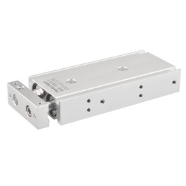 Heschen Dual Aluminum Air Cylinder CXSM 20-70 Guide Rod Plate Double Rod Guide Pneumatic Slide Bearing Cushion 20mm Bore 70mm Stroke Double Acting