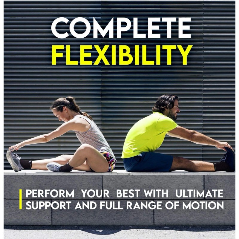 Langov Ankle Brace Compression Sleeve Ankle Unisex Compressor Brace Pair