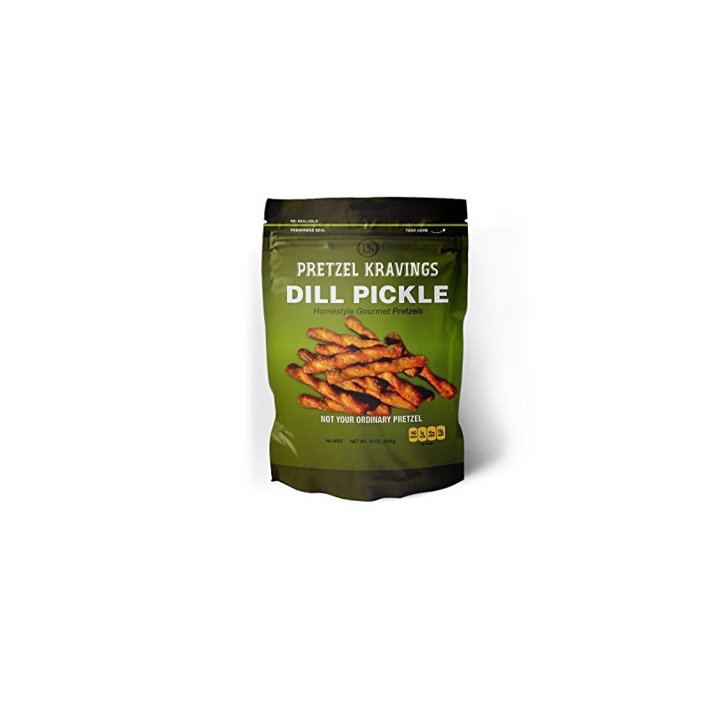 Dakota Style Dill Pickle Pretzel Kravings, 10 Ounce