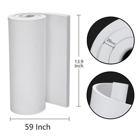 20mm Thick White Eva Foam Cosplay Sheets roll, 13.9" x 39" Premium eva Craft Foam for Cosplay Costume by MEARCOOH