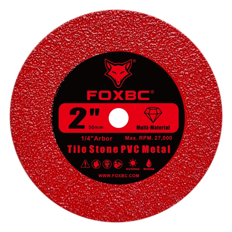 FOXBC 2 Inch Diamond Blades Tile Glass Multi-Material Cut Wheels