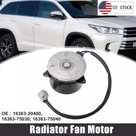 Slaction 16363-20400 Radiator cooling FAN MOTOR fits 2006, 2007 Toyota Highlander Lexus