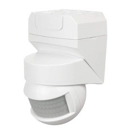 Maclean MCE295 Infrared Motion Sensor 180 ° + 360 ° Motion Detector With Twilight Sensor Up To 12m Range IP5 (White)