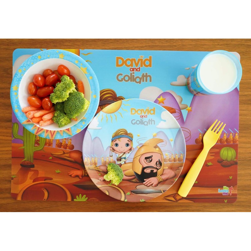 He Loves Me Kids and Goliath Mealtime Placemat for Kids