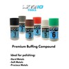 LINE10 Tools Metal Buffing Kit, 6 Polishing Compounds, Drill Buffers,