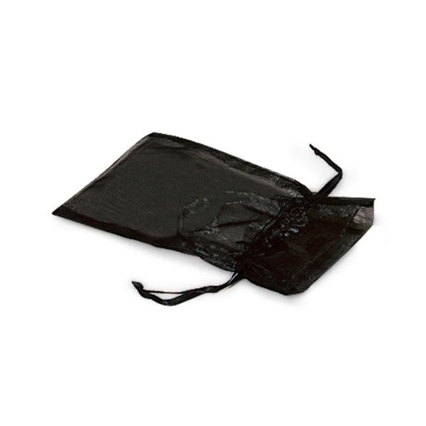 BLACK Organza Bags 3x4"with Satin Drawstrings 25 unit, 10 pack